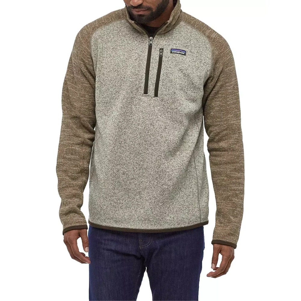 Patagonia Better Sweater 1/4 Zip in Bleached Stone/Pale Khaki Size 3XL